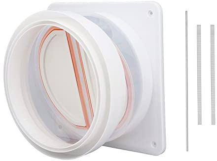 Clapet Anti-Retour pour Hottes Aspirantes, Clapet Anti-Retour Anti-Odeur Universel en ABS pour Salle de Bain