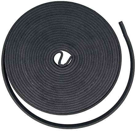 Gedotec Fenster-Dichtungsband wasserdicht als Kälte- und Wärmeschutz | EASY SEAL 963 | 1 Rolle - Profil-Dichtung selbstklebend | 15 x 5 mm - Länge: 10m | Türdichtung Gummi schwarz | Schalldämmung