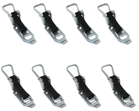LoadCare Verschlusslager Schaufelhalter Spatenhalter Axthalter Besenhalter Spannverschluss Geräterhalterung Garten (Stahl verzinkt, 60 + 80 mm)