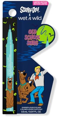 Wet n Wild Scooby-Doo Old Scholl Swag, Liquid Eyeliner with Flexible Brush for Ultimate Precision, Semi-Sheer Buidable Formula and Micro-Glitter Finish for Sparkling Eye Look, Let's Split Up Shade