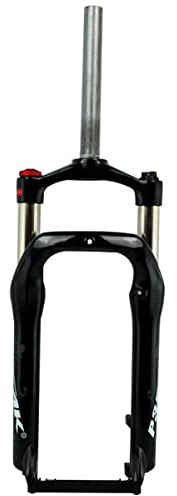 RUJIXU [US Stock] Fat Bike Fork 20 Inch 4.0 Tire Electric Bike Suspension Fork 1-1/8 Disc Brake QR 9mm Travel 100mm Manual Lock for Snow Beach XC MTB BMX Bicycle Accessories