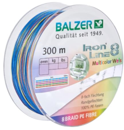 Balzer Ironline 8 Multicolor Wels - 300m Wallerschnur