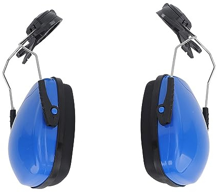 flexman 1 Paio di Cuffie per Elmetto Protettivo, Cuffie per Casco con Riduzione Rumore, Cuffie per Protezione Dell'Udito con Blocco del Suono per L'Industria Produzione (Blu)