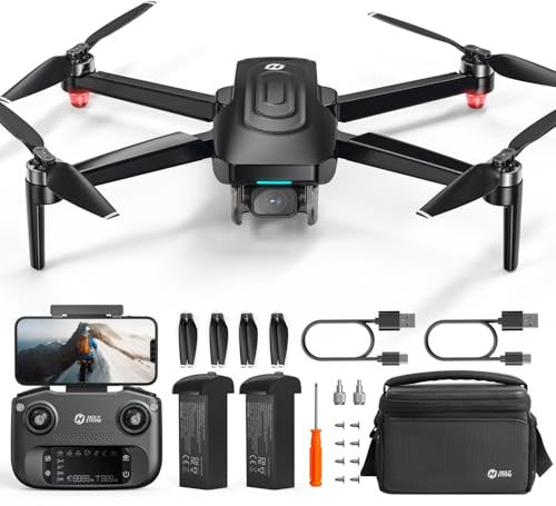 Holy Stone HS175G GPS Drone with 4K EIS Camera for Adults Beginner, 249g Foldable RC Quadcopter with Auto Return, Follow Me, 60 Mins Flight Time, Brushless Motor, 5G Transmission, Upgraded HS175D