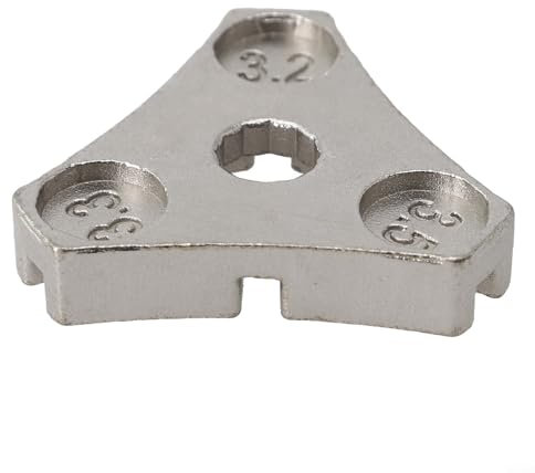 Zoegneer Speichenschlüssel für Fahrradrad, 3 2/3 3/3 5 mm, Silber, zuverlässig und effizient
