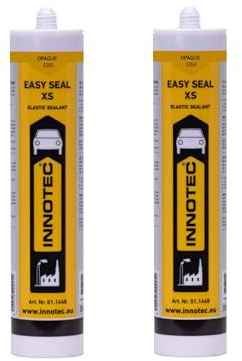 Innotec Easy Seal XS - Sigillante in silicone per sanitari, sigillante per interni ed esterni, silicone per sigillatura e stuccatura in sanitari e cucina, 2 pezzi