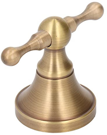 Qukaim Antike Handtuchhaken Bademantelhaken Antik Massiv Kupfer Badezimmer Bademantelhaken Wandmontage Handtuch- und Kleiderhaken für Bad und Küche Vintage Stil 10cm 2 Stück