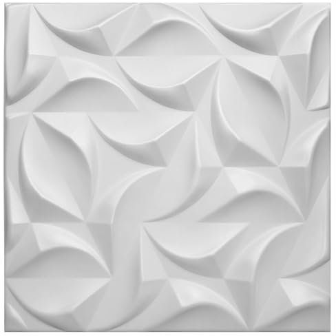 Deccart River Panneaux Muraux 3D | Plaques Murales Décoratives | Panneau Mural 3D Design | Idéal pour Faux Mur Mur 3D et Décoration Intérieure | Panneaux Décoratifs Mura (5m² Blanc)