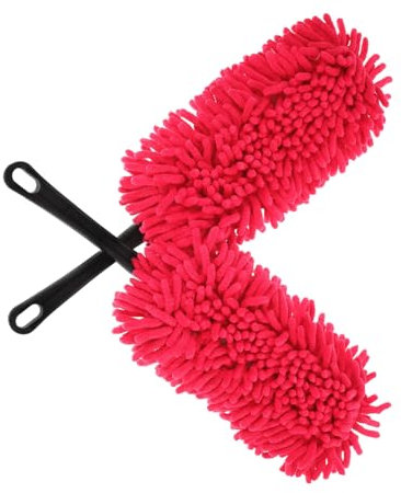 CATIEBYE 2pièces Lot De Plumeaux De Voiture Outil De Nettoyage à Main Lavable Plumeau Intérieur De Voiture Pour Enlever La Poussière