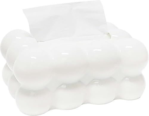 Zuckerwatte Box Taschentücher,Tissue Box Taschentuchbox,Kreativ Kosmetiktücher Taschentuchspender,Wohnzimmer Tissuebox,Taschentuchbox für Badezimmer Schlafzimmer Esszimmer Büro 20 x13.5 x 8.7 cm