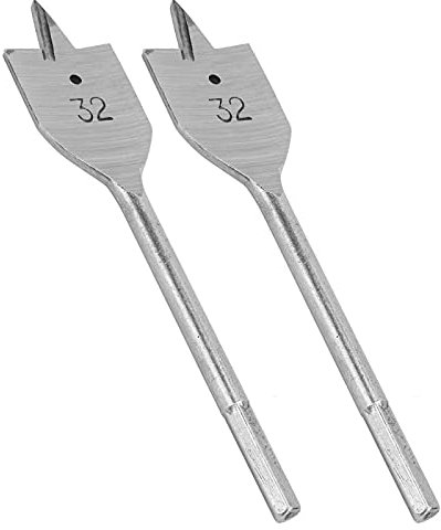 32mm Flat Wood Drill Bit, 32mm Flat Wood Drill Bit Set, High Carbon Steel Boring Tools for Woodworking Hole Opening Drilling with Cutting, Drillbits