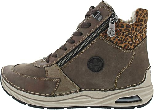 Rieker Bottes à lacets pour femme - Marron - 43 EU, marron, 43 EU