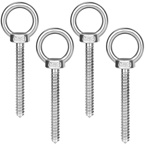 YYTECH Große Ösenschrauben M10 Ringschrauben 12cm Edelstahl Augenschrauben, Ösenschrauben zum Einschrauben, Augbolzen für Befestigens Hängens Hängemattenständer, Schaukelstuhl