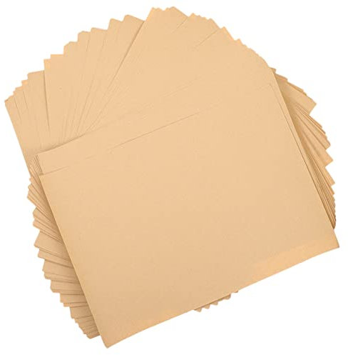 SHINEOFI 50blätter Brauner Karton Skizzenpapier Zeichenpapier Für Täglichen Gebrauch Praktisches Skizzenpapier Für Schule Kunstdruckpapier Für Anfänger Künstler-malpapier Für