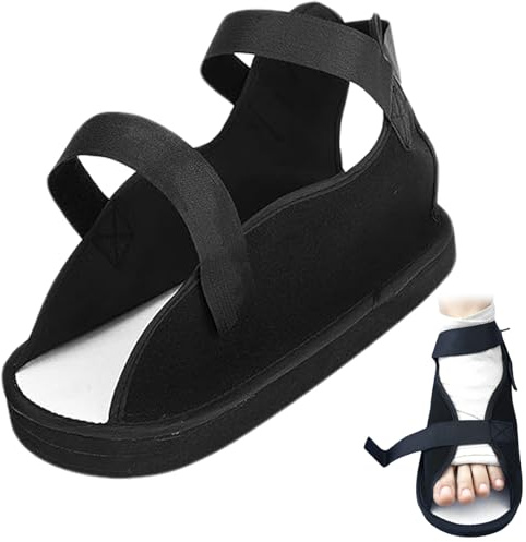 Licsaliwe Scarpa per dita rotte stivale protettivo antiscivolo per il recupero scarpa comoda e leggera per gesso calzature post-operatorie resistenti all'usura per uomini e donne L