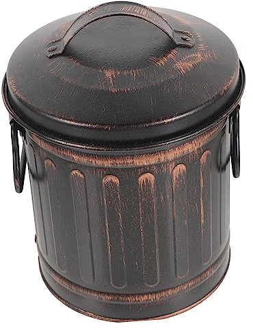 Milisten Multi-functional Fireplace Ash Bucket Iron Coal Bin for Indoor Outdoor Use for Bbq Charcoal Holder Fire Pit Burner Vintage Black