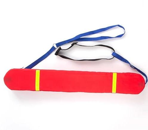 tubo de salvamento Flotador Salvavidas Plegable, Tubo Salvavidas De 100/123 Cm Con Tiras Reflectantes, Cinturón Ligero De Natación De Rescate Acuático Para Triatletas/kayakistas/snorkelistas(Red,LxWxH