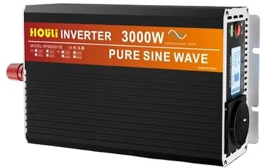 Inversor Corriente Inversor Onda Pura 24 V A 220 V con Enchufe Europeo 6000 W 5000 W 4000 W 3000 W Transformador 220 A Convertidor USB Transformador(12V,220V 50HZ_3000W)