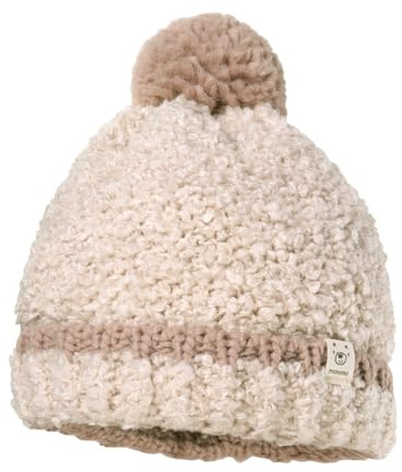 maximo MINI-Mütze, Pompon, Teddyoptik Made in Germany
