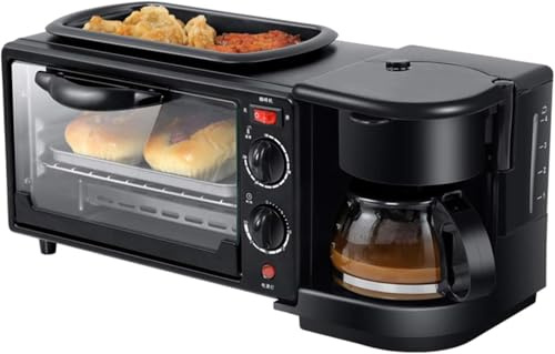 3-In-1 Breakfast Station, Electric Multifunctional Machine with Cooking Pot and Coffee Maker, Large Capacity for Apartments and Kitchenettes, Independent Control