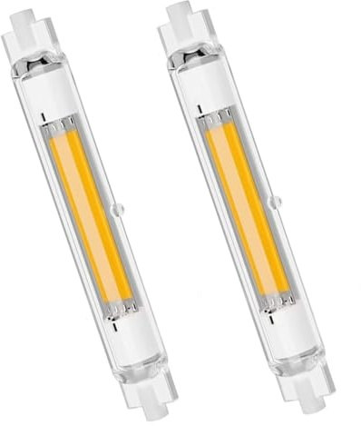Aouppert R7S LED 118mm 30W, Dimmbar LED R7S 3000K 3000LM Warmweiß| 30W Glühbirne Ersatz für 300W Halogen Leuchtmittel AC/DC 220-240V 360°Abstrahlwinkel, Kein Flackern, für Flur/Stehlampe, 2er Pack