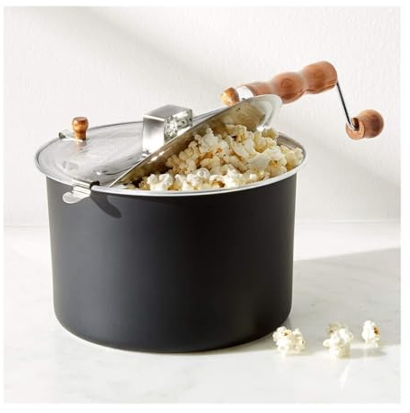 Palomitero Máquina de palomitas maíz, cine deliciosas y saludables, tapa orgánica del equipo Máquina palomitas familiar