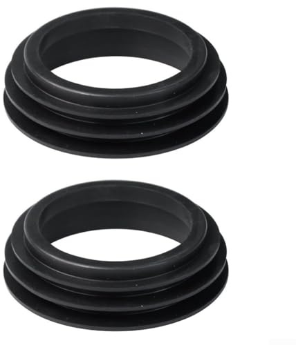 Lot de 2 anneaux d'étanchéité en caoutchouc pour réservoir d'eau et toilettes - Convient pour les fuites dans les raccords de tuyaux domestiques et commerciaux (trois étages)