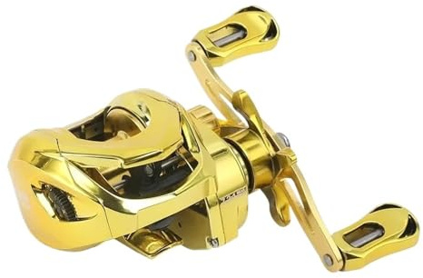 Carrete De Pesca Ultraligero Profesional, Ratio Engranaje 7.2.1, For Baitcasting Carpa Alta Velocidad, Fundición For En Agua Salada Resistente Y Ligero(Right Hand)
