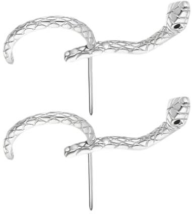 Joyería con Forma de Serpiente Accesorios de de Aro de Aleación | Pendientes Earcuff Góticos de Animal Para Mujeres Hombres Mamá Aire Libre Viajes Citas Bodas Cumpleaños