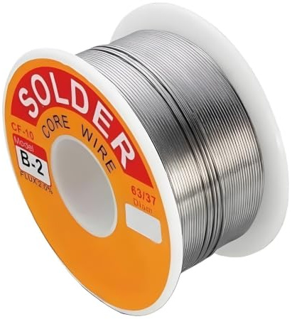 estaño para soldar,Aleación de estaño 63/37 Alambre de soldadura Rosin Core Flux 2% Línea de soldadura de carrete Soldadura eléctrica 50g 100g(0.6/0.8/1.0mm)