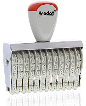 Trodat Dialer Druckplatte separatem 15512.0 Stempel weiß