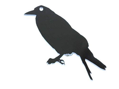 Miniblings Krähe Brosche Rabe Vogel Pin Tier Anstecker Acrylglas schwarz | Für Revers, Jacke oder Tasche, aus Berlin, ein Fundstück für Sammler