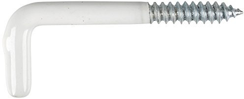 Cogex 85253 Kloben, Schrauben Kunststoff beschichtetes, weiß, 3,5 x 40 mm, 8-teiliges Set