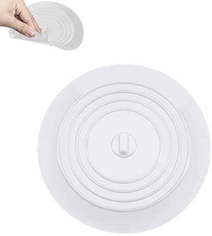 zoerbufan Tappo per Vasca da Bagno, 15cm Tappi di Scarico Universale per Lavandino, Doccia, Lavello, Blocca Scarico dell'Acqua (Bianco)