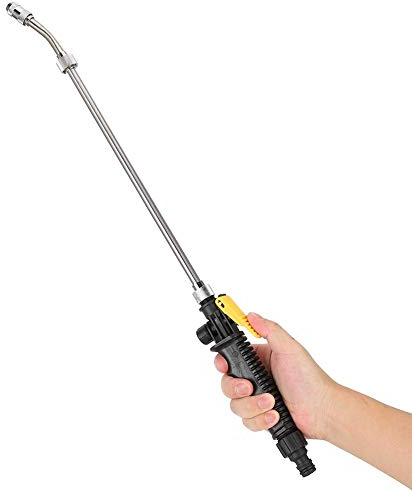 BORDSTRACT Garden Watering Wand, G3/8 Stainless Steel Spray Pump Sprayer Replacement with Adjustable Spray Type High Pressure Water Gun for Flower Watering Car Washing