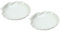 2 x Shell Shaped Porcelain Dish/Plate for Seafood Starters and Nibbles - White - 15.5 cm or 23 cm (15.5 cm)