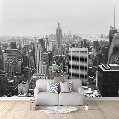 Fotomurales infantiles Arquitectura de la Ciudad de Nueva York Papel Tapiz 200 x 140 cm Fotomurales 3D Tv Fondo Pared Moderno Dormitorio Murales Fotomurales Decorativos