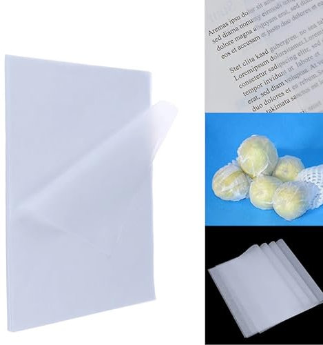 100 Stück Transparentpapier A4,73g/m² Pauspapier, Transparentpapier Bedruckbar, für Skizzieren, Pausieren, Verpacken, Zeichnen(210X 297mm)