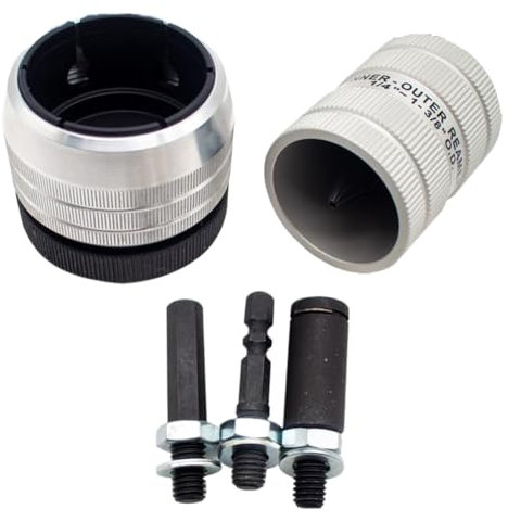 Acbmveen Electric Reamer,6-35MM Copper Tube Chamfer Trimming Knife Metal Pipes Deburring Reamer Internal External Chamfering Tool