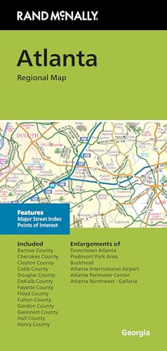 Rand McNally Folded Map: Atlanta Regional Map