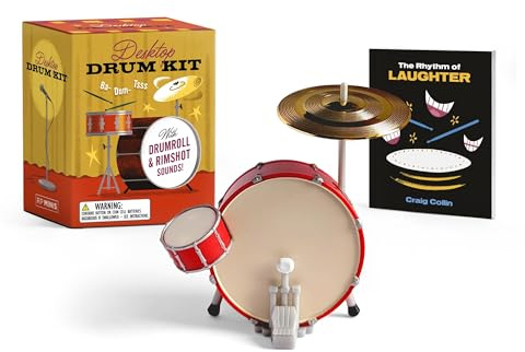 Desktop Drum Kit: With Drumroll and Rimshot Sounds!