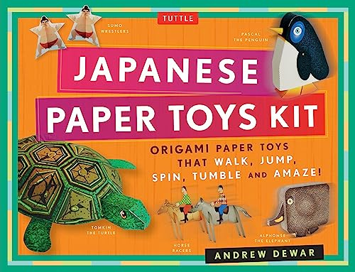 Dewar, A: Japanese Paper Toys Kit: Origami Paper Toys that Walk, Jump, Spin, Tumble and Amaze!
