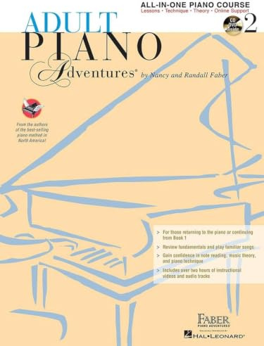 Piano Adventures Adult Piano – Book 2 | Klaviermethode für Fortgeschrittene für Erwachsene, Noten für Wiedereinsteiger | All-in-One-Lehrbuch mit ... Piano Course, All-in-one Lesson Book 2