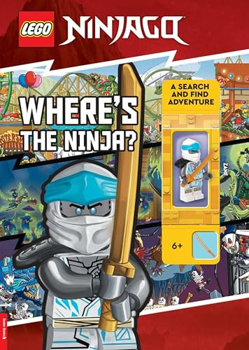 LEGO® NINJAGO®: Where's the Ninja? A Search and Find Adventure (with Zane minifigure) (LEGO® Search and Find)