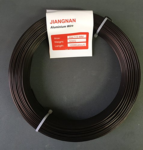 Jiangnan Fil anodisé pour bonsaï 1,5 mm Rouleau de 500 g