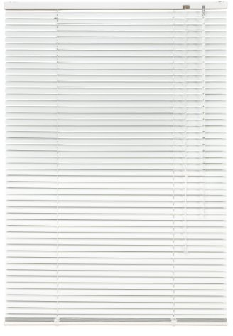 Unbekannt Alu Jalousie Weiß - Breite 40 bis 240 cm - Höhe 130/160 / 220 cm - Tür Fenster Rollo Jalousette Aluminium Fensterjalousie Lamellen Metall (120 x 220 cm)