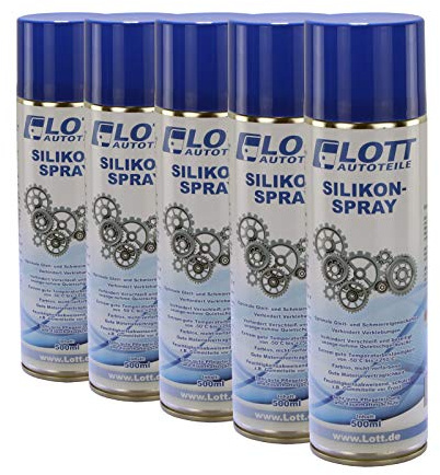 5X Lott Silikonspray 500ml / Silikon Spray Schmierstoff Schmiermittel Siliconespray