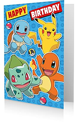 Danilo Promotions LTD Happy Geburtstagskarte - Pokemon Geburtstagskarte