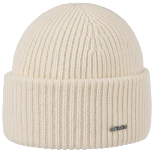 Stetson Classic Beanie Uni einfarbig Made in Italy Damen und Herren Herbst Winter