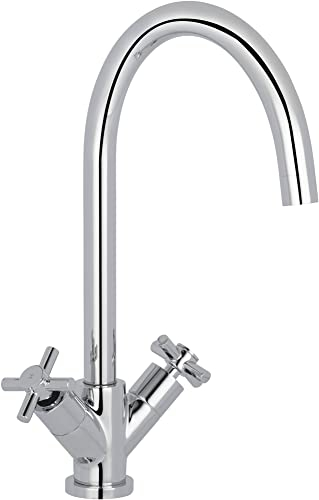 Saqu X-Grip Zweigriff-Küchenmischer mit Kreuzgriff, Chrom